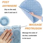 Reduzierte Pinke Runde Badematten & Duschvorleger strukturiert aus Textil maschinenwaschbar 2-teilig 