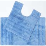 Blaue Homescapes Badgarnitur Sets aus Baumwolle Handwäsche 2-teilig 