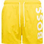 Reduzierte Gelbe HUGO BOSS BOSS Herrenbadeshorts & Herrenboardshorts aus Polyamid Größe L für den für den Sommer 