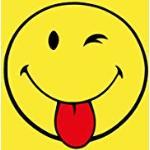 Gelbe Emoji Smiley Strandlaken aus Baumwolle maschinenwaschbar 