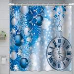 Duschvorhänge mit Weihnachts-Motiv 150x180 