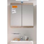 Badezimmer Spiegelschrank Eiche San Remo Malea 65 x 70 cm