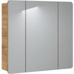 Graue Moderne Fun-Möbel Spiegelschränke matt aus Eiche mit Schublade Breite 50-100cm, Höhe 50-100cm, Tiefe 50-100cm 