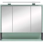 Mintgrüne Moderne Basilicana Spiegelschränke aus Glas LED beleuchtet Breite 50-100cm, Höhe 50-100cm, Tiefe 0-50cm 
