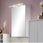 Weiße Moderne Basilicana Spiegelschränke LED beleuchtet Breite 0-50cm, Höhe 50-100cm, Tiefe 0-50cm 