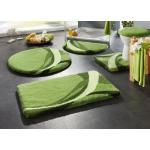 Grüne Kleine Wolke Badgarnitur Sets aus Acryl maschinenwaschbar 