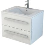 Weiße Waschbeckenunterschränke & Badunterschränke mit Schublade Breite 0-50cm, Höhe 0-50cm, Tiefe 0-50cm 