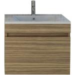 Braune Waschbeckenunterschränke & Badunterschränke aus Holz mit Schublade Breite 50-100cm, Höhe 50-100cm, Tiefe 50-100cm 
