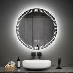 Reduzierte Runde Badspiegel & Badezimmerspiegel 70 cm beschlagfrei 