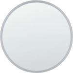 Reduzierte Silberne Moderne Beliani Runde Runde Wandspiegel aus Glas beschlagfrei 