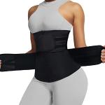 Schwarze Damentaillenformer & Damenmiedergürtel mit Reißverschluss Größe XL 