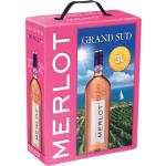 Französische Grand Sud Bag-In-Box Merlot Roséweine 3,0 l Languedoc-Roussillon 