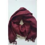 Bordeauxrote Baghi Nachhaltige Kaschmir-Schals aus Wolle Handwäsche für Damen 