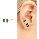 Diamant Ohrringe mit Smaragd für Damen Weihnachten 