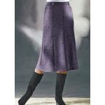 Lila Unifarbene Festliche Röcke aus Taft für Damen Übergrößen 