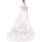 Weiße Elegante Damenschleier & Damenbrautschleier aus Polyester für die Braut 
