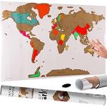 Weiße Moderne Weltkarten mit Weltkartenmotiv 