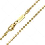 Goldene Kugelketten aus Edelstahl 18 Karat für Damen 