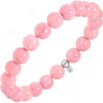 Rosa Vintage Perlenarmbänder aus Silikon für Damen 