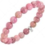 Rosa Perlenarmbänder aus Silikon für Damen 
