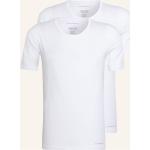 Weiße Kurzärmelige Baldessarini T-Shirts aus Jersey für Herren Größe XL 2-teilig 