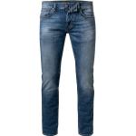 Blaue Bestickte Baldessarini Bio Jeans mit Stickerei aus Baumwolle für Herren Weite 30, Länge 30 