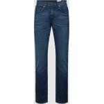 Marineblaue Unifarbene Baldessarini Bootcut Jeans mit Reißverschluss aus Baumwollmischung für Herren Weite 32, Länge 34 