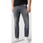 Graue Baldessarini Bio Straight Leg Jeans mit Reißverschluss aus Baumwolle für Herren Weite 32, Länge 32 