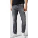 Graue Baldessarini Bio Straight Leg Jeans mit Reißverschluss aus Baumwolle für Herren Weite 38, Länge 32 