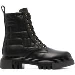 Schwarze Casual Baldinini Ankle Boots & Klassische Stiefeletten mit Schnürsenkel aus Leder für Damen Größe 36 