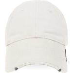 Hellgraue Balenciaga Snapback-Caps mit Klettverschluss für Herren Größe M 