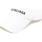 Weiße Balenciaga Snapback-Caps für Herren Größe L 