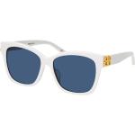 Weiße Balenciaga Quadratische Sonnenbrillen mit Sehstärke aus Kunststoff für Damen 