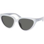 Silberne Balenciaga Cateye Sonnenbrillen aus Kunststoff für Damen 