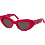 Rote Balenciaga Cateye Sonnenbrillen aus Kunststoff für Damen 