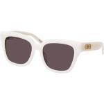 Weiße Balenciaga Quadratische Sonnenbrillen mit Sehstärke aus Kunststoff für Damen 