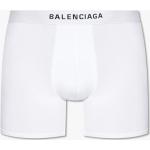 Weiße Bestickte Balenciaga Herrenboxershorts Größe S 