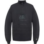 Reduzierte Schwarze Bestickte Balenciaga Herrensweatshirts aus Baumwolle Größe S 
