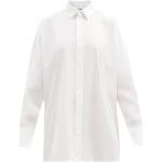 Reduzierte Weiße Bestickte Oversize Langärmelige Balenciaga Herrenlangarmhemden aus Baumwolle Größe M 