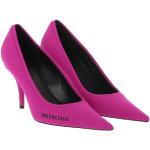 Pinke Geflochtene Elegante Balenciaga Spitze Pfennigabsatz High Heels & Stiletto-Pumps aus Kunstfaser für Damen Größe 38 