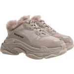 Balenciaga Sneakers - Triple S Sneakers Fake Fur - Gr. 40 (EU) - in Beige - für Damen