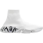 Reduzierte Weiße Balenciaga Speed Stoffschuhe aus Stoff für Damen Größe 37 