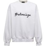 Reduzierte Weiße Balenciaga Herrensweatshirts aus Baumwolle 