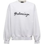 Reduzierte Weiße Balenciaga Herrensweatshirts aus Baumwolle Größe XS 
