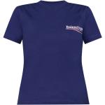 Marineblaue Balenciaga T-Shirts für Damen Größe S 