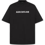 Schwarze Kurzärmelige Balenciaga T-Shirts für Herren Größe XS 