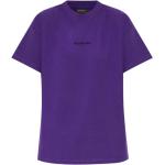 Violette Kurzärmelige Balenciaga T-Shirts für Damen Größe XS 