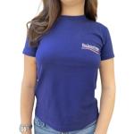 Reduzierte Blaue Balenciaga T-Shirts aus Baumwolle für Damen Größe XS 