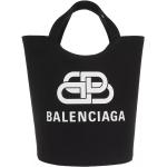 Reduzierte Schwarze Balenciaga Tote Bags & Henkeltaschen aus Leder für Damen medium 
