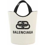 Silberne Balenciaga Tote Bags & Henkeltaschen aus Textil für Damen 